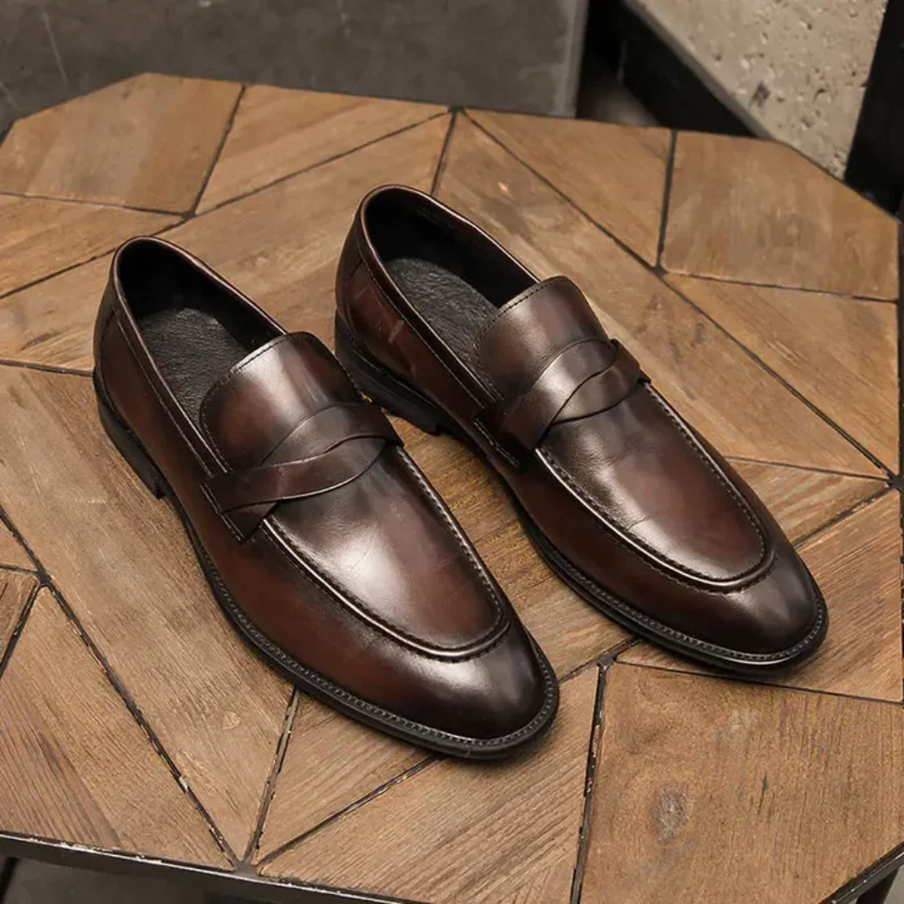 Eleganta loafers i läder - Bild 3