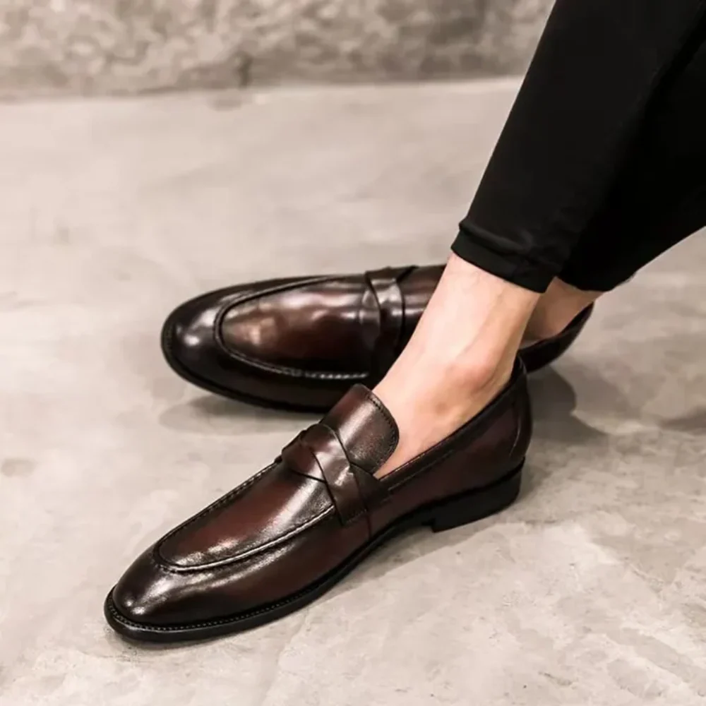 Eleganta loafers i läder - Bild 4