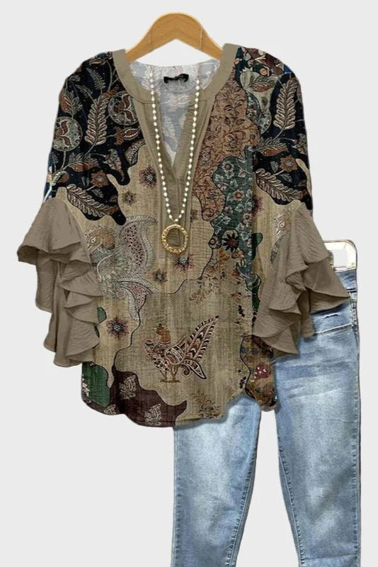 Frida | Beige blus - Bild 2
