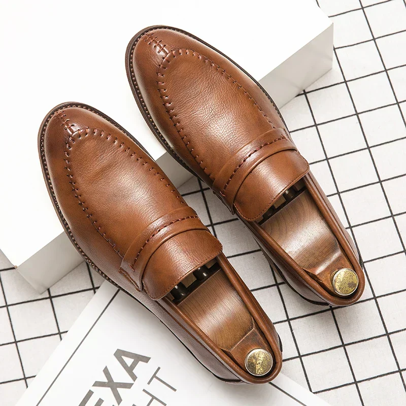 Loafers i läder - Bild 4
