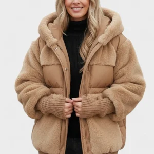 Lena™ | Lyxig dunjacka med luva