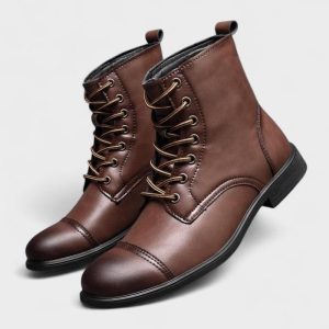 Morgan™ | Ankellånga stövlar i konstläder