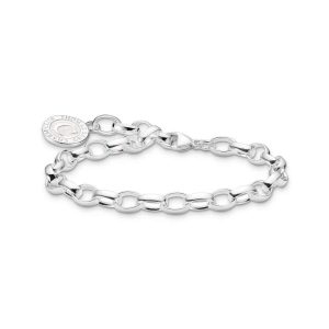 Thomas Sabo Charm Bracelet With White Coin armband, 6 mm
